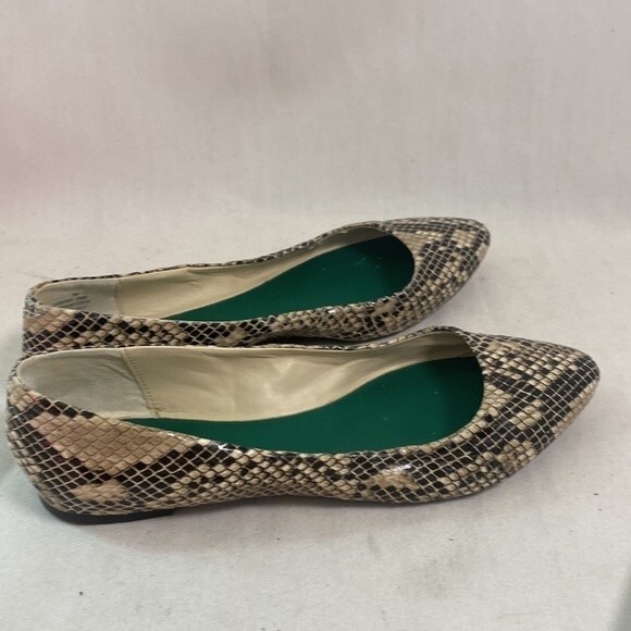 MIA flats Amanda snake shoe scale pattern fpointed toe 7 women animal sexy - Picture 4 of 8